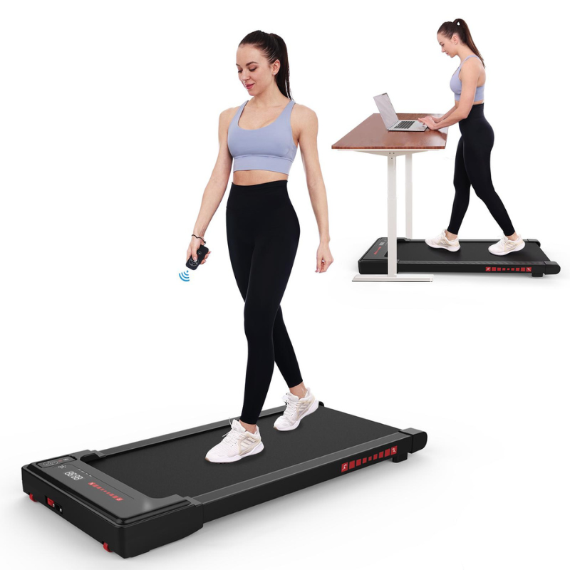 portable-under-desk-walking-pad-mini-treadmill-with-265-lbs-capacity-remote-control-bluetooth-led-display-Fitness-action