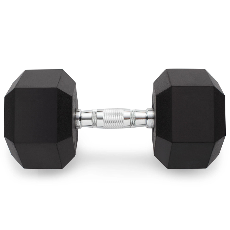 weider-rubber-hex-dumbbell-75-lbs-with-chrome-handle-1-fitness-action